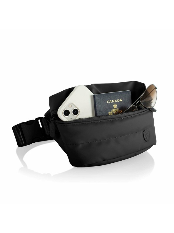 Heys Čierna ľadvinka Heys Puffer Mini Waist Bag