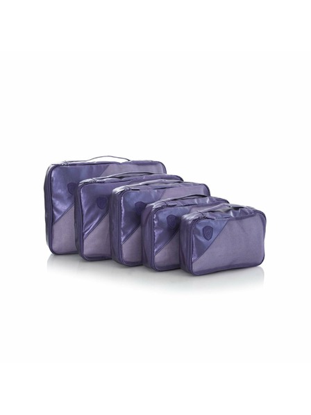 Heys Sada piatich cestovných tašiek v tmavo modrej farbe Heys Metallic Packing Cube 5pc