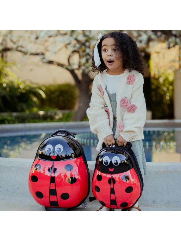 Heys Detský kufor Heys Travel Tots Lady Bug – sada batoh a kufor