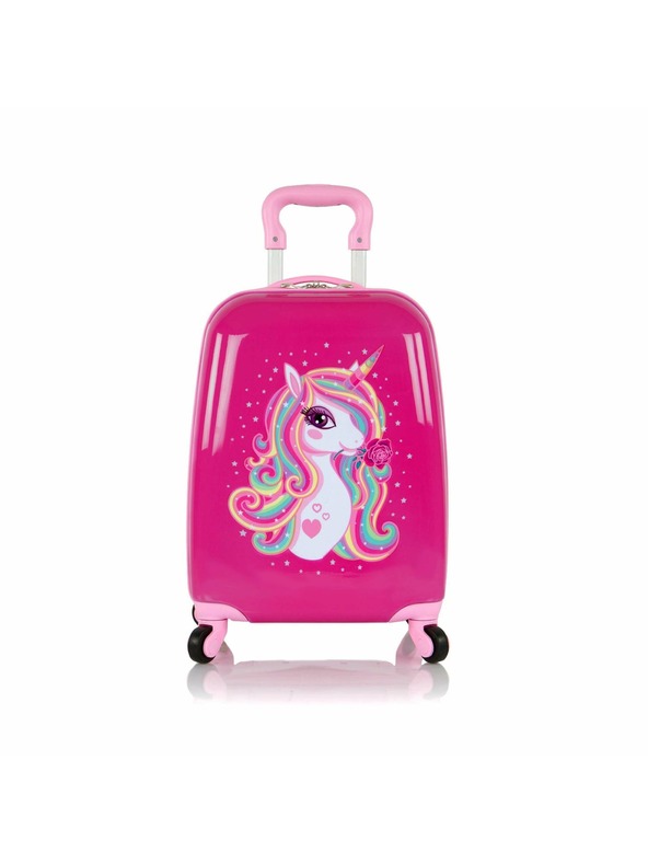 Heys Detský kufor Heys Kids 4w Unicorn Rose