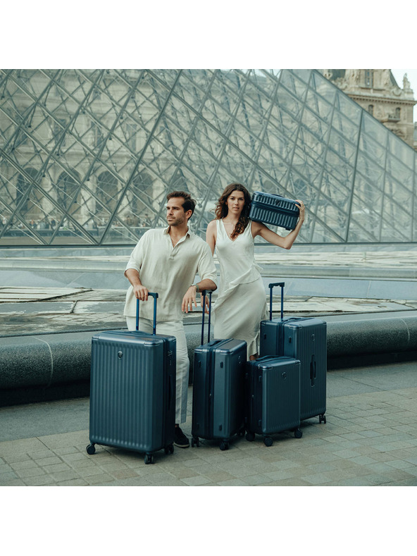 Heys Sada cestovných kufrov Heys Luxe S,M,L Navy