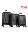 Heys Sada cestovných kufrov Heys Vantage Smart Luggage S,M,L Black – sada 3 kufrov