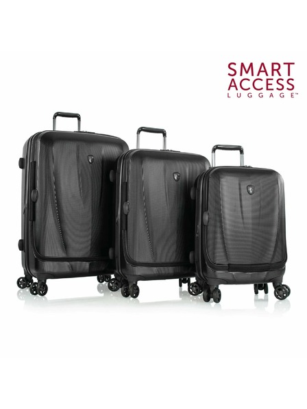 Heys Sada cestovných kufrov Heys Vantage Smart Luggage S,M,L Black – sada 3 kufrov