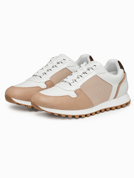 Ombre Clothing Topánky OM-FOSL-0243 - biele/pieskové Ombre Clothing