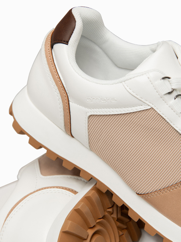 Ombre Clothing Topánky OM-FOSL-0243 - biele/pieskové Ombre Clothing