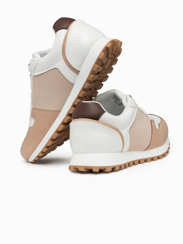 Ombre Clothing Topánky OM-FOSL-0243 - biele/pieskové Ombre Clothing