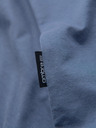 Ombre Clothing Pánske bavlnené tričko BASIC s okrúhlym výstrihom - biela/grafit/modrá džínsovina V8 OM-TSBS-0268 Ombre Clothing