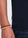 Ombre Clothing Podpísané pánske tričko s V výstrihom a elastánom - tmavo modré V2 S2040 Ombre Clothing