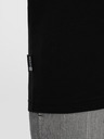 Ombre Clothing Pánske tričko s V výstrihom a elastánom - čierne V3 S2040 Ombre Clothing