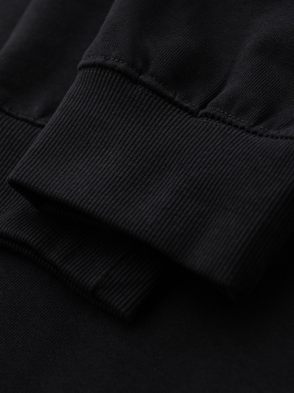 Ombre Clothing Pánske tepláky BASIC so žebrovanou nohavicou - čierne V5 OM-PABS-0305 Ombre Clothing