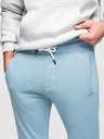 Ombre Clothing Pánske bavlnené tepláky BASIC s nepodšitou nohavicou - svetlé modré V7 OM-PABS-0304 Ombre Clothing