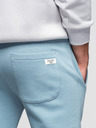 Ombre Clothing Pánske bavlnené tepláky BASIC s nepodšitou nohavicou - svetlé modré V7 OM-PABS-0304 Ombre Clothing