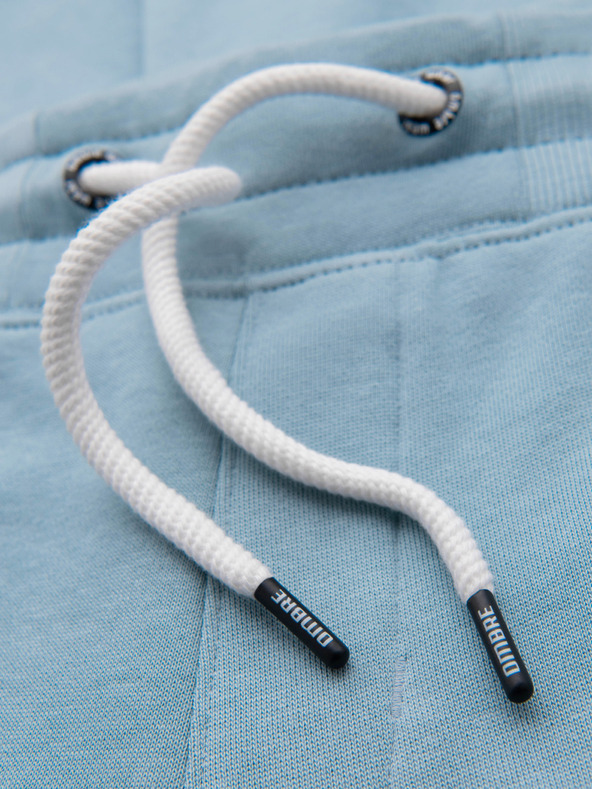 Ombre Clothing Pánske bavlnené tepláky BASIC s nepodšitou nohavicou - svetlé modré V7 OM-PABS-0304 Ombre Clothing