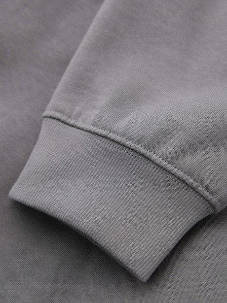 Ombre Clothing Pánske tepláky BASIC so žebrovaním na nohaviciach - sivé V8 OM-PABS-0305 Ombre Clothing