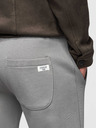 Ombre Clothing Pánske bavlnené tepláky BASIC s nepodšitou nohavicou - sivé V8 OM-PABS-0304 Ombre Clothing