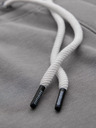 Ombre Clothing Pánske bavlnené tepláky BASIC s nepodšitou nohavicou - sivé V8 OM-PABS-0304 Ombre Clothing