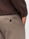 Ombre Clothing Pánske chino nohavice SLIM FIT s jemnou štruktúrou - popol V1 OM-PACP-0294 Ombre Clothing