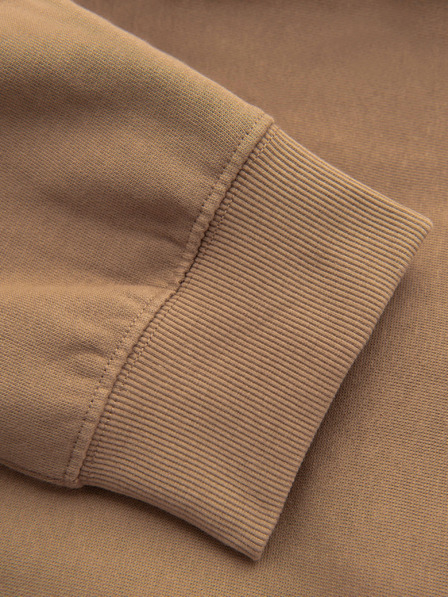 Ombre Clothing Pánske tepláky BASIC jogger so žebrovanou nohavicou - hnedé V2 OM-PABS-0305 Ombre Clothing