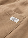 Ombre Clothing Pánske bavlnené tepláky BASIC s nepodšitou nohavicou - hnedé V2 OM-PABS-0304 Ombre Clothing
