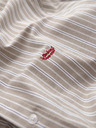Ombre Clothing Pánska bavlnená košeľa REGULAR FIT s jemnými prúžkami - béžová V1 K703 Ombre Clothing