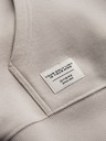 Ombre Clothing Pánska bavlnená klokanová mikina BASIC s kapucňou - svetlě béžová Ombre Clothing
