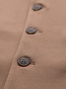 Ombre Clothing Pánska elegantná vesta s klopami - hnedá V1 V66 Ombre Clothing