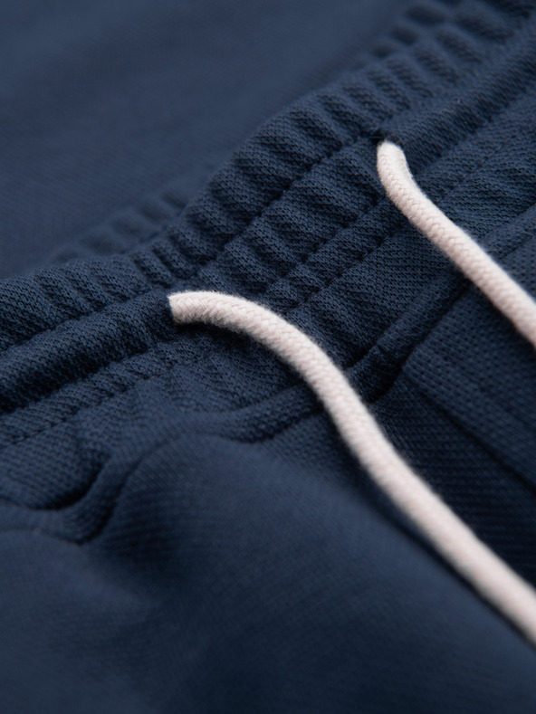 Ombre Clothing Pánske štruktúrované šortky REGULAR FIT - tmavo modré V3 OM-SRSK-0124 Ombre Clothing