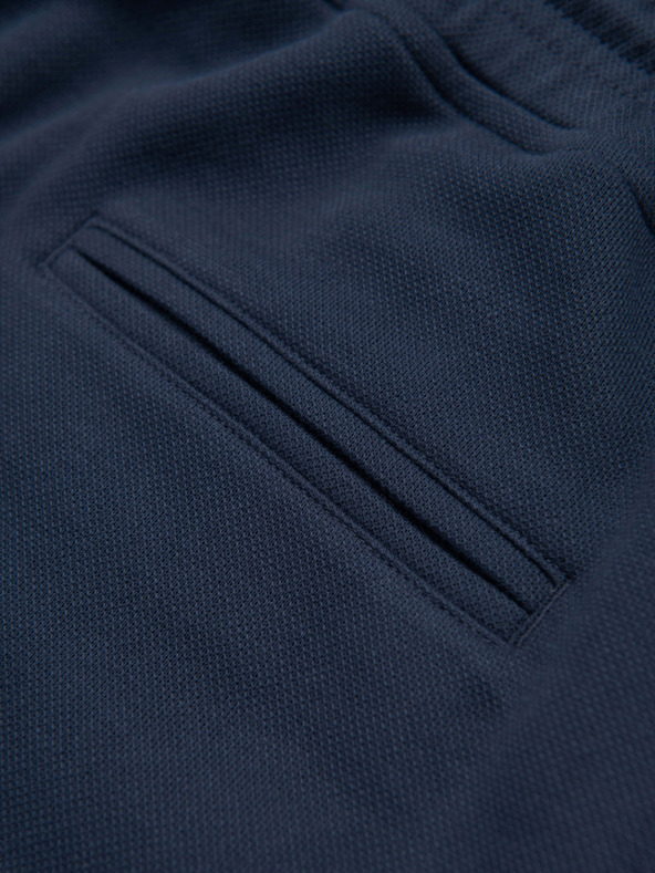 Ombre Clothing Pánske štruktúrované šortky REGULAR FIT - tmavo modré V3 OM-SRSK-0124 Ombre Clothing