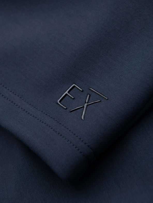 Ombre Clothing Pánske šortky z hladkého úpletu REGULAR FIT - tmavo modré V4 OM-SRBC-0153 Ombre Clothing