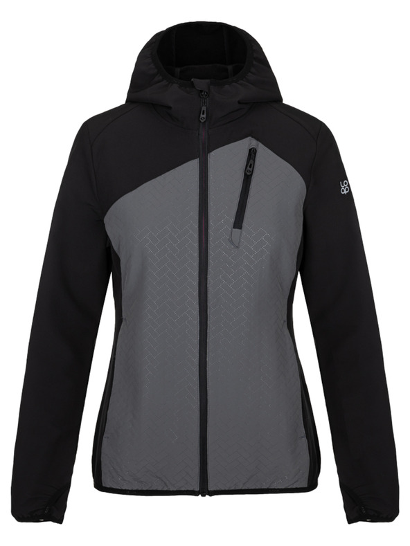 Loap Dámska bunda LOAP URLEA Čierna/Šedá
