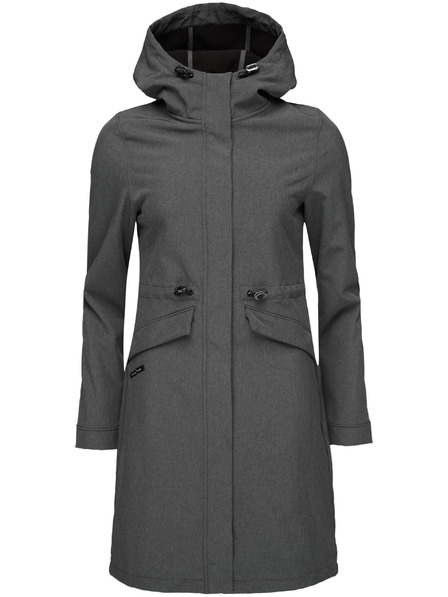 Loap Dámsky softshellový kabát LOAP LUNARA Tmavo sivá