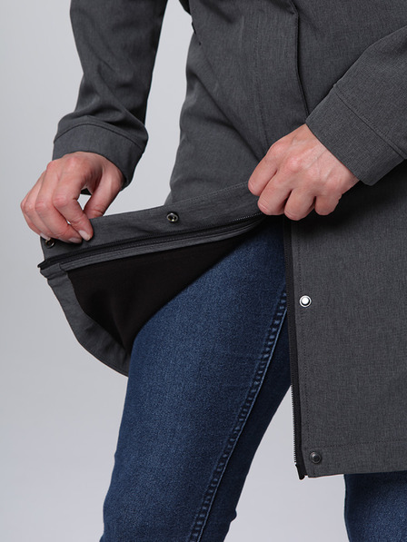 Loap Dámsky softshellový kabát LOAP LUNARA Tmavo sivá