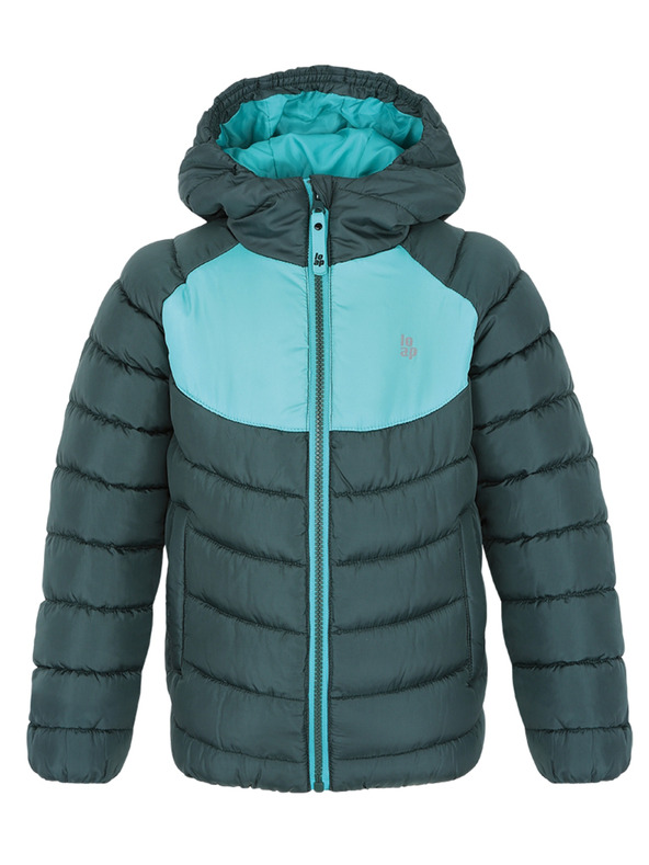 Loap Detská bunda LOAP INSUM Tmavo zelená/Tmavo zelená