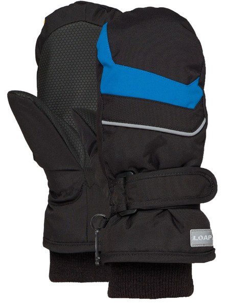 Loap Detské rukavice LOAP RUN Čierna/Modrá
