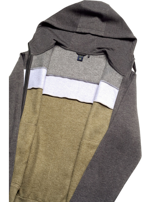 Loap Pánska mikina LOAP EDDIE Tmavo sivá/Zelená