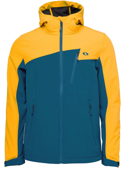 Loap Pánska softshellová bunda LOAP LURAD Žltá/Modrá