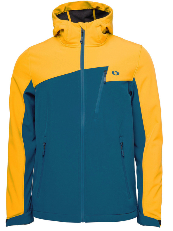 Loap Pánska softshellová bunda LOAP LURAD Žltá/Modrá