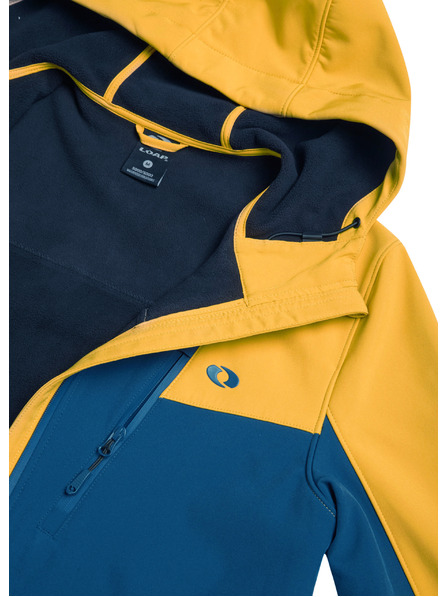 Loap Pánska softshellová bunda LOAP LURAD Žltá/Modrá
