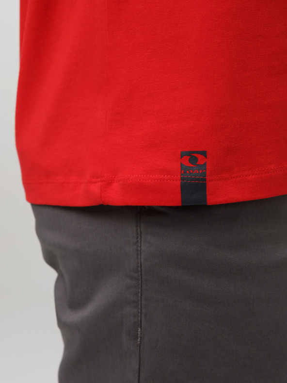 Loap Pánske tričko LOAP ALPEG Červená