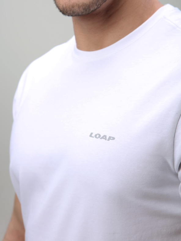 Loap Pánske tričko LOAP ALOS Biela