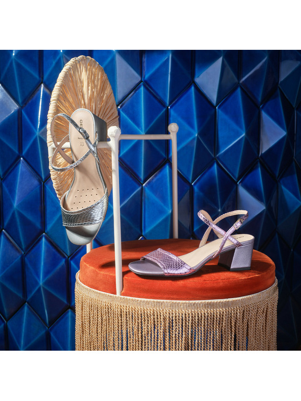 Geox Fialové dámske sandále Geox New Eraklia 50