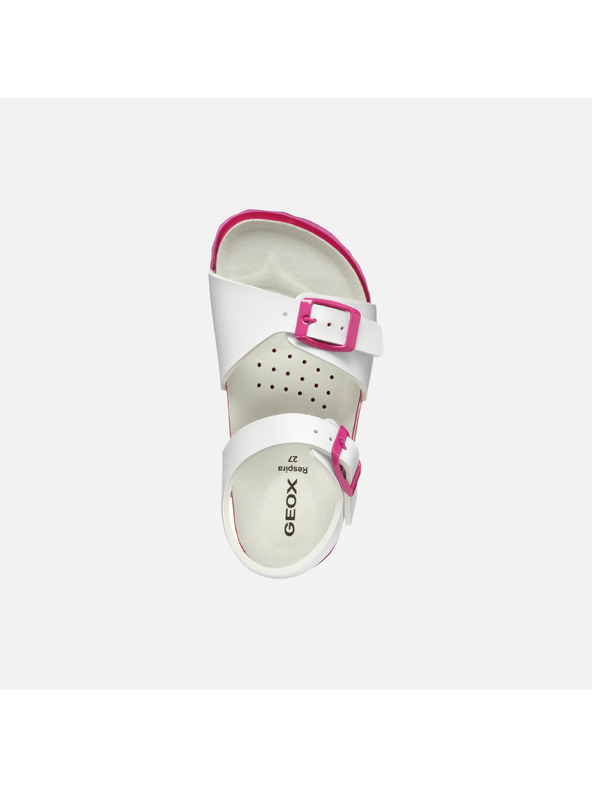 Geox Biele dievčenské sandále Geox Adriel