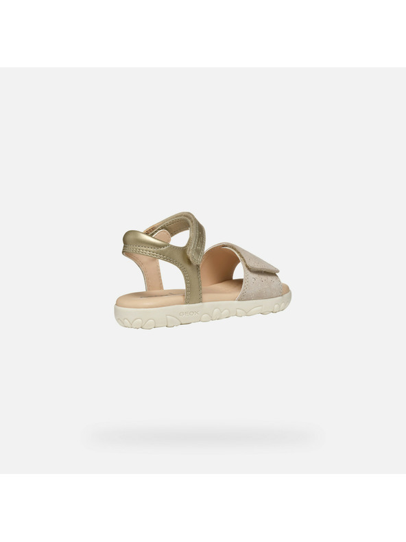 Geox Zlaté dievčenské sandále Geox Sandal Haiti