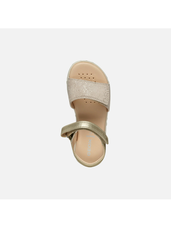 Geox Zlaté dievčenské sandále Geox Sandal Haiti