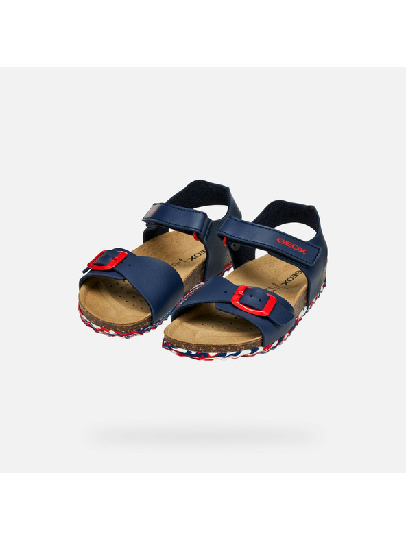 Geox Tmavomodré chlapčenské sandále Geox Ghita