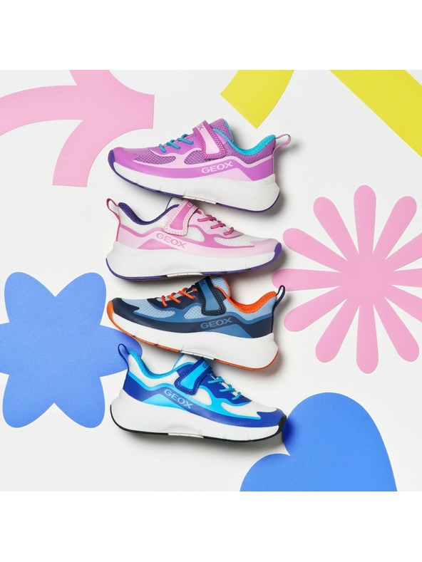 Geox Tmavomodré chlapčenské tenisky Geox Pro-Ran