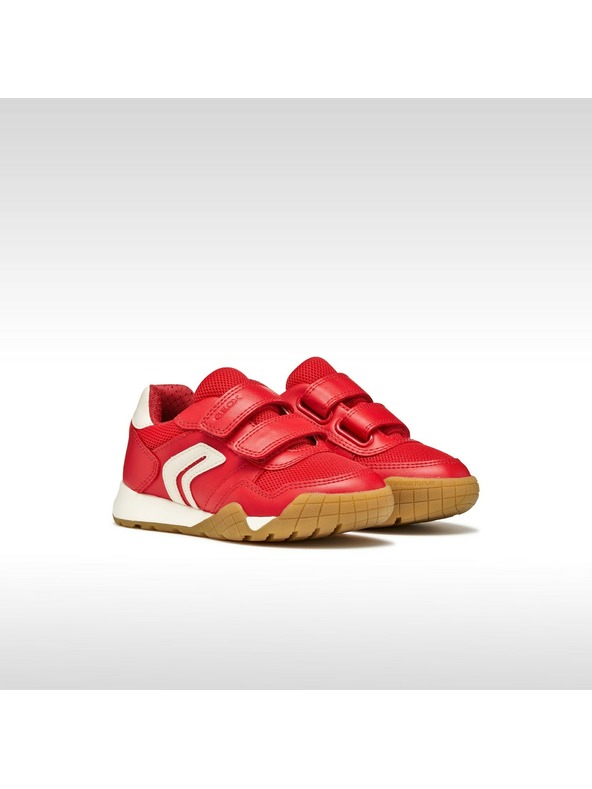 Geox Červené chlapčenské tenisky Geox Rann-E