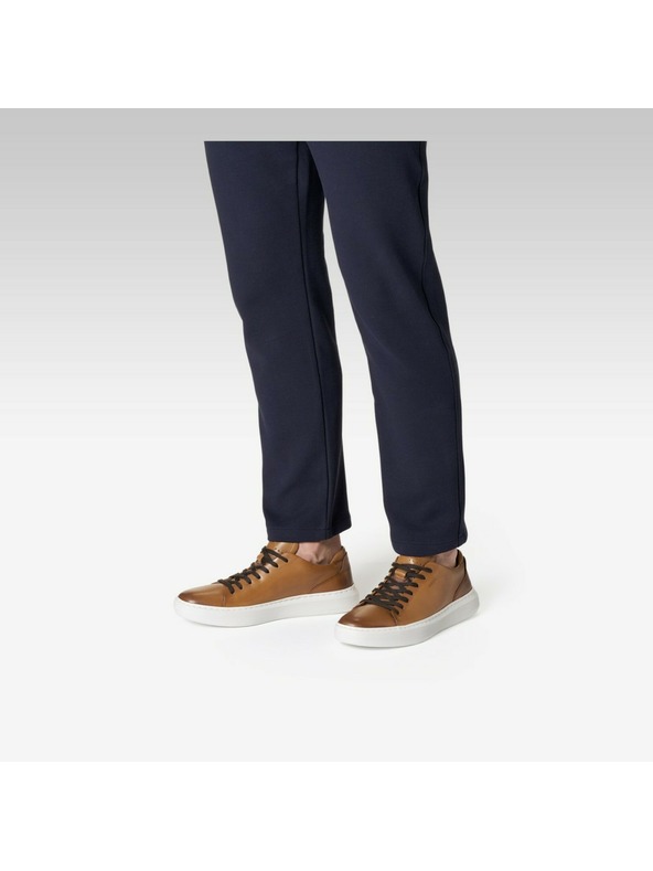 Geox Hnedé pánske tenisky Geox Deiven