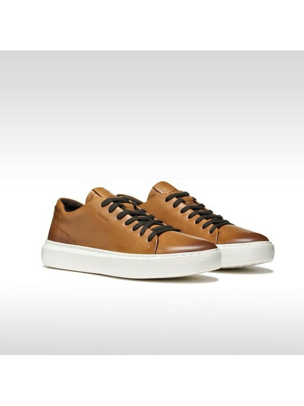 Geox Hnedé pánske tenisky Geox Deiven