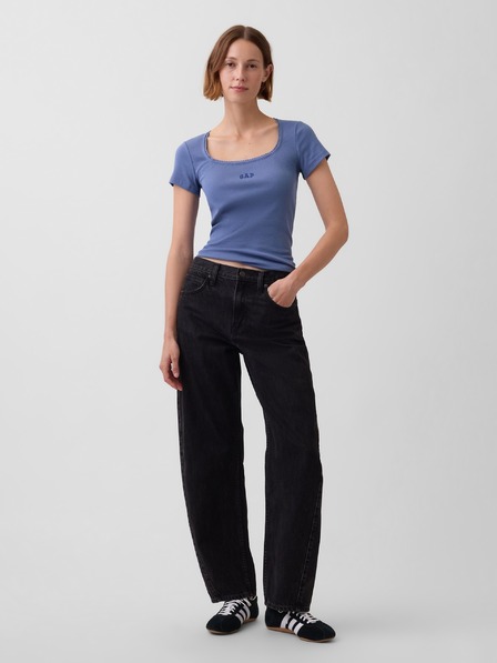 GAP Rebrované tričko s logom GAP